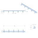 48 inch Adjustable Surgical Helmet Rack