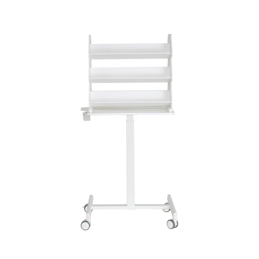 53944 Height Adjustable Doube-Sided Medical Suture Stand Companion Cart, 24 x 61 ½ x 19 ½ inches WHD