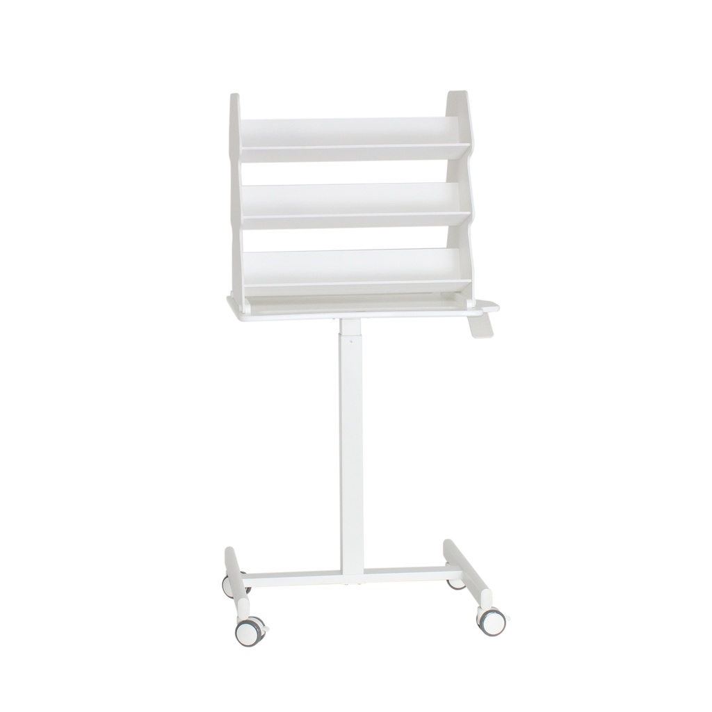 53944 Height Adjustable Doube-Sided Medical Suture Stand Companion Cart, 24 x 61 ½ x 19 ½ inches WHD