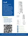 Tall Narrow Suture Medical Cart with Clear Lockable Door