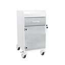 Bedside Cart with Silver Drawer