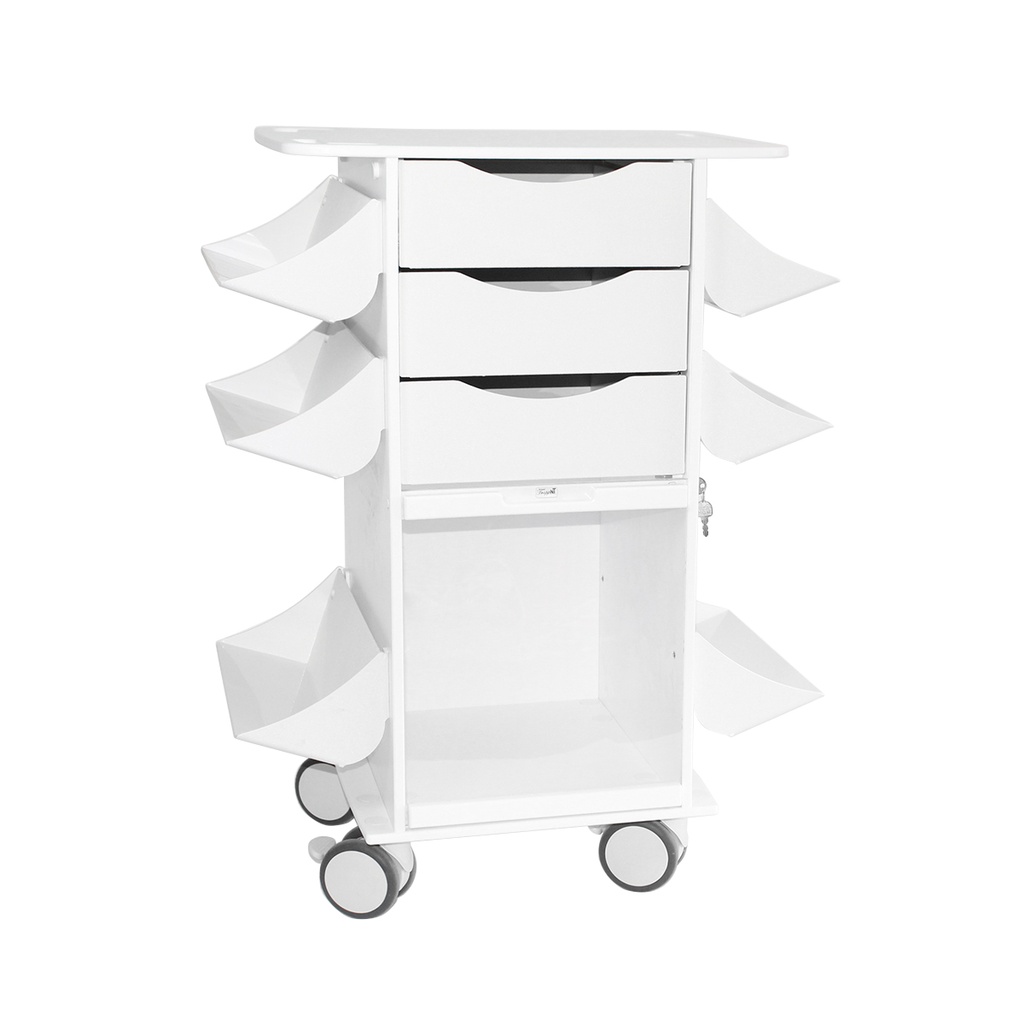 Core CL Cart with White Drawers