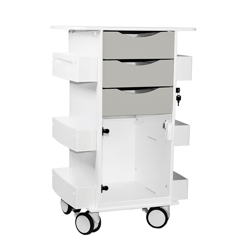 Core DX Cart Gray with Hinged Door