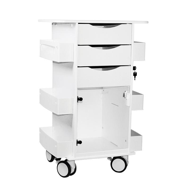 Core DX Cart White with Hinged Door