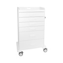 Procedure Cart with White Drawers