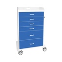 Procedure Cart with Blue Drawers