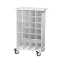 TrippNT White Angled Pipette Cart