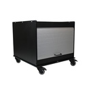 Equipment Cart Black 24 x 24, 24" Height, Adjustable Shelf, Tambour Door