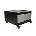 Equipment Cart Black 30 x 30, 18" Height, Tambour Door