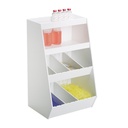 M Lab Storage Shelf w/ 2 Shelf & 8 Bins