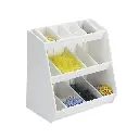 S Lab Storage Shelf w/ 16 Bins