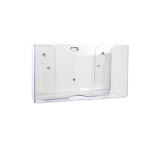 [51937] Narrow Clear Dual Paper Towel Dispenser