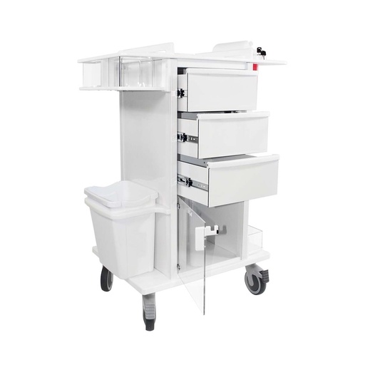 [51536] Medical Phlebotomy Pro Cart,  32 3/8" Width X 43 1/8" Height X 20 1/4" Depth