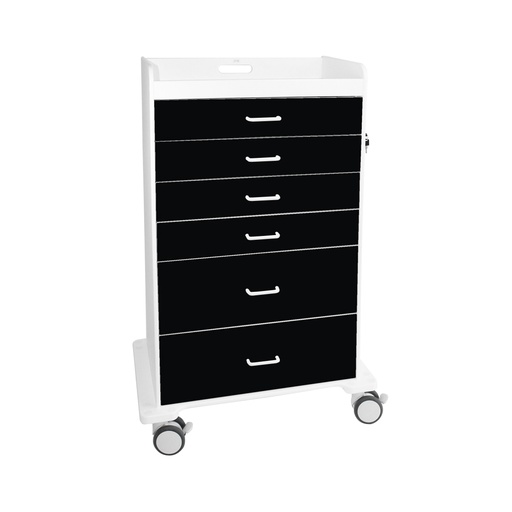 [51358] Procedure Cart with Black Drawers