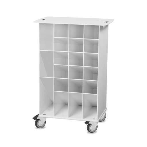 [50741] TrippNT White Angled Pipette Cart