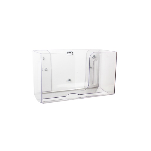 [51912] Wide Clear Dual Paper Towel Dispenser