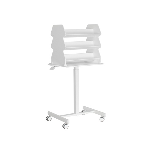 [53944] 53944 Height Adjustable Doube-Sided Medical Suture Stand Companion Cart, 24 x 61 ½ x 19 ½ inches WHD