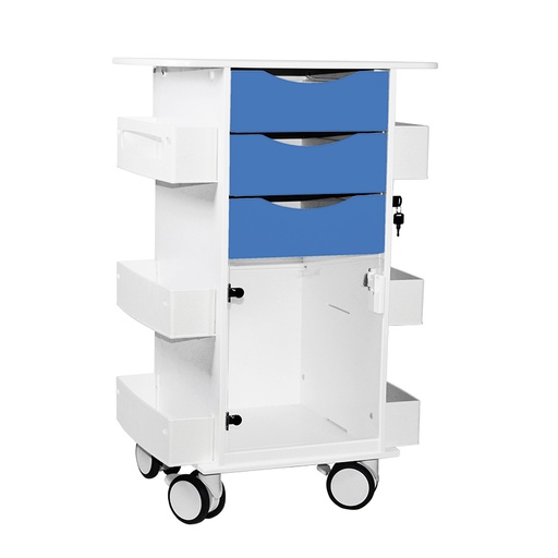 [53522] Core DX Cart Blue with Hinged Door