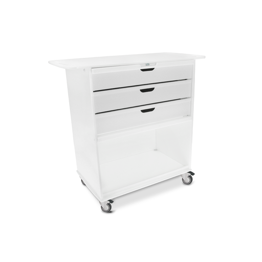 [51801] Extra Wide Core Cart with White Drawers